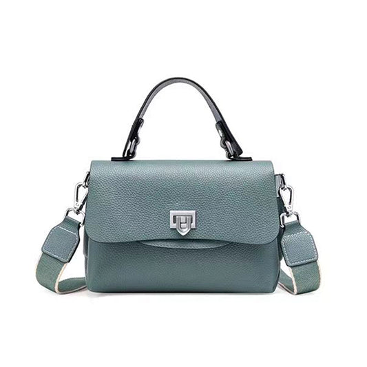 Turquoise shoulder handbag